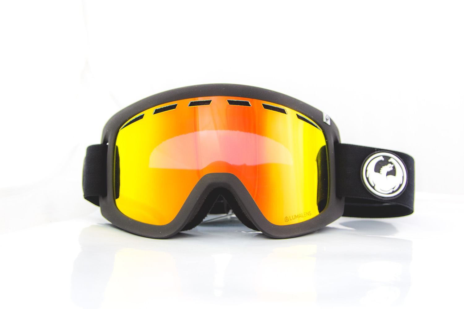 Dragon D1 OTG Black Lumalens Red Ion Snowboard Goggles